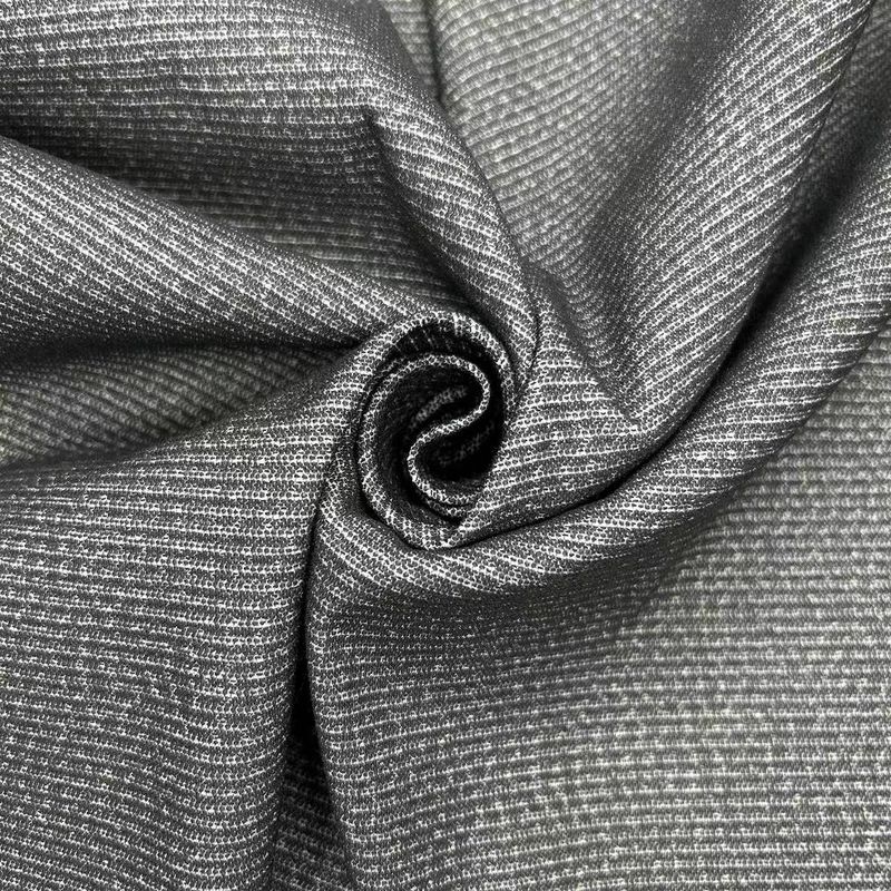 Schwebende Raster-Doppelton-Streckstoff 75D*75D+40D+150D 97% Polyester 3% Spandex