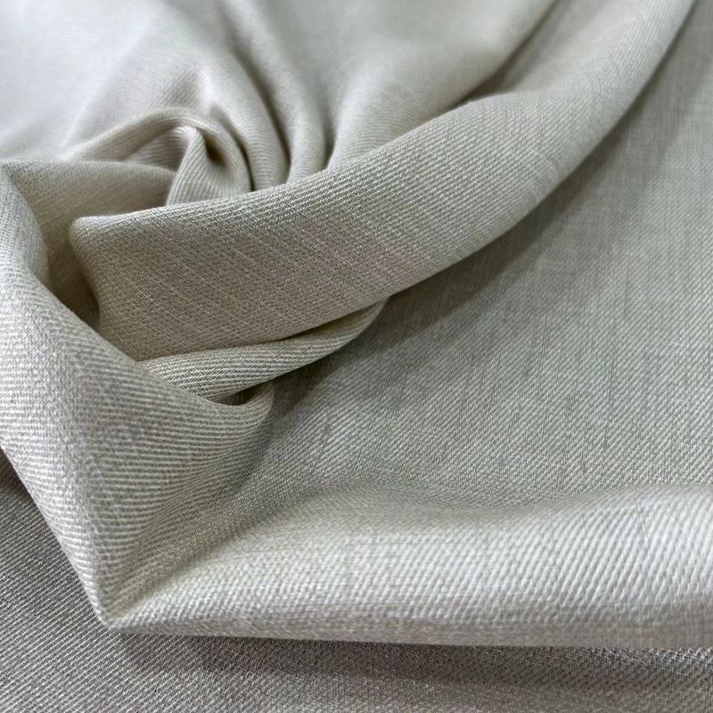 Weiche Baumwolle wie Jacquard Texturgewebe für Kleidung Weft Stretch Slub Twill Gewebe