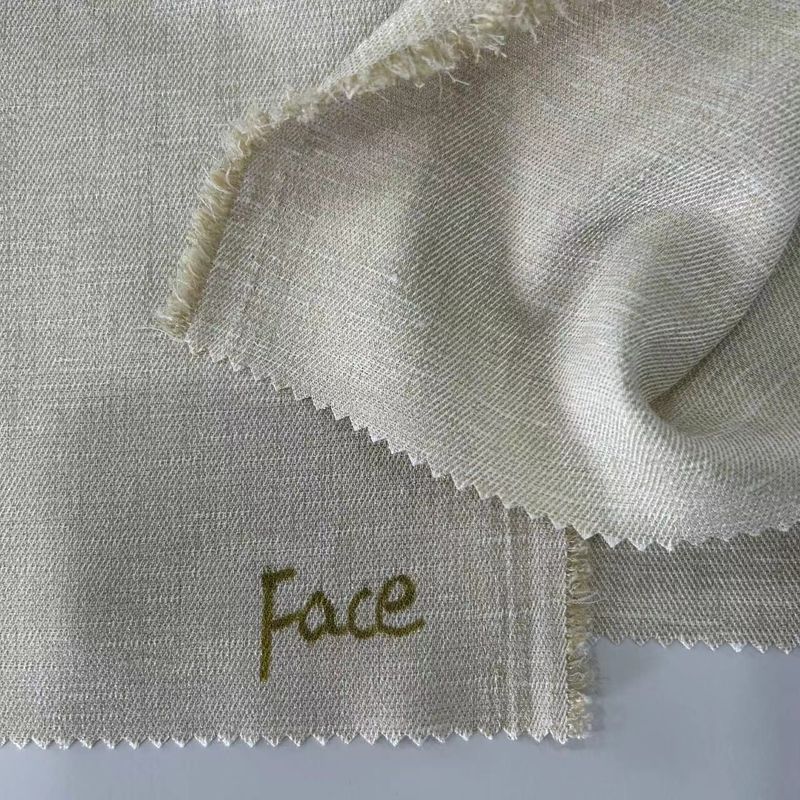 Weiche Baumwolle wie Jacquard Texturgewebe für Kleidung Weft Stretch Slub Twill Gewebe