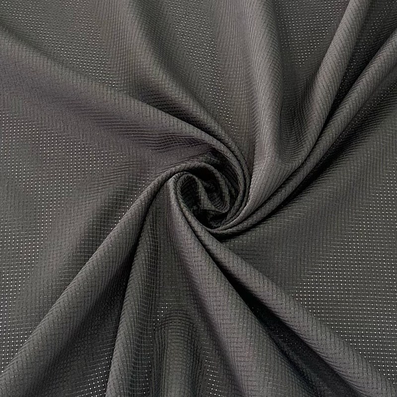 0.2 Perforiertes Gitter aus 100% recyceltem Polyester mit hoher Elastizität 100D+100D*100D+100D