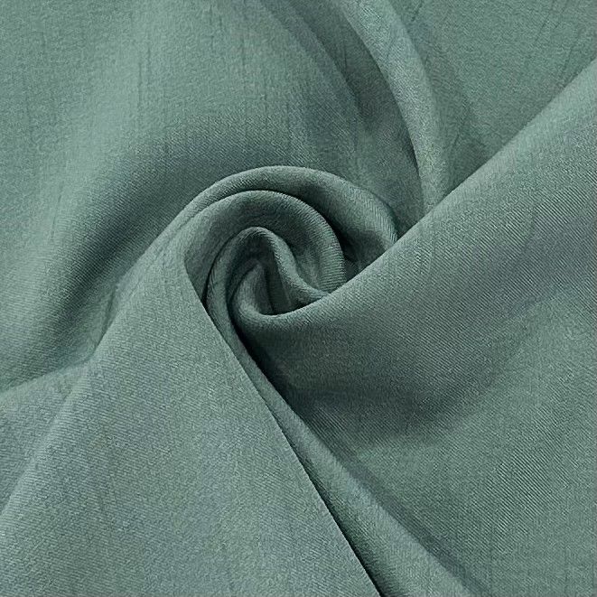 98% Polyester 2% Spandex Kationische Polyestergewebe 137GSM gefärbt Bambus-Slab-Weft elastische Schleife