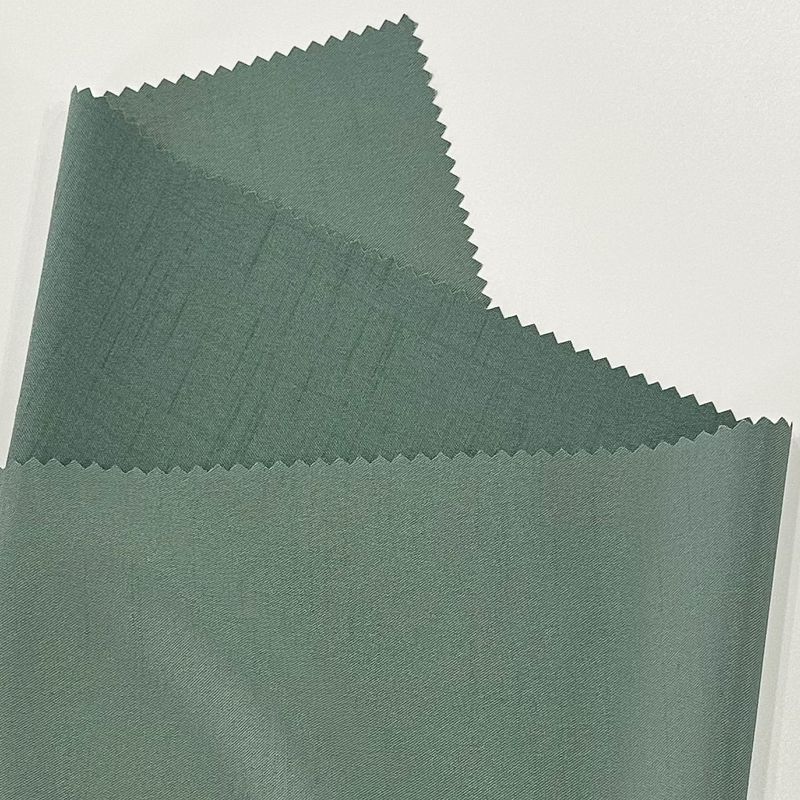 98% Polyester 2% Spandex Kationische Polyestergewebe 137GSM gefärbt Bambus-Slab-Weft elastische Schleife