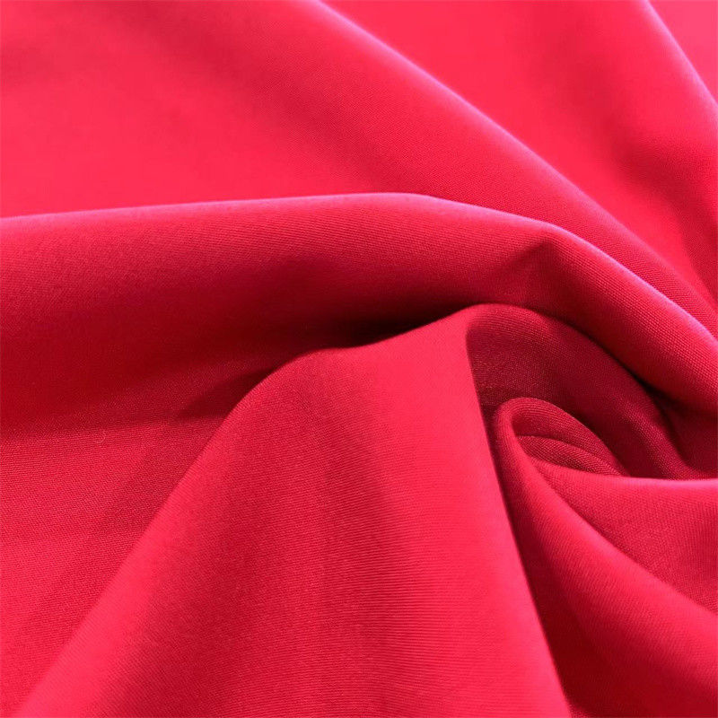 130GSM Soft Feel Recycling PET Stoff 100D 20D 4-Wege Streck Plain Polyester Spandex Stoff