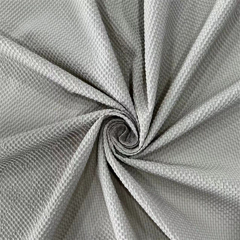 Bekleidung Recycling-PET-Gewebe Wasserdicht Polyester-Blasen-Check-Gewebe 75D+50D T400*75D+50D T400
