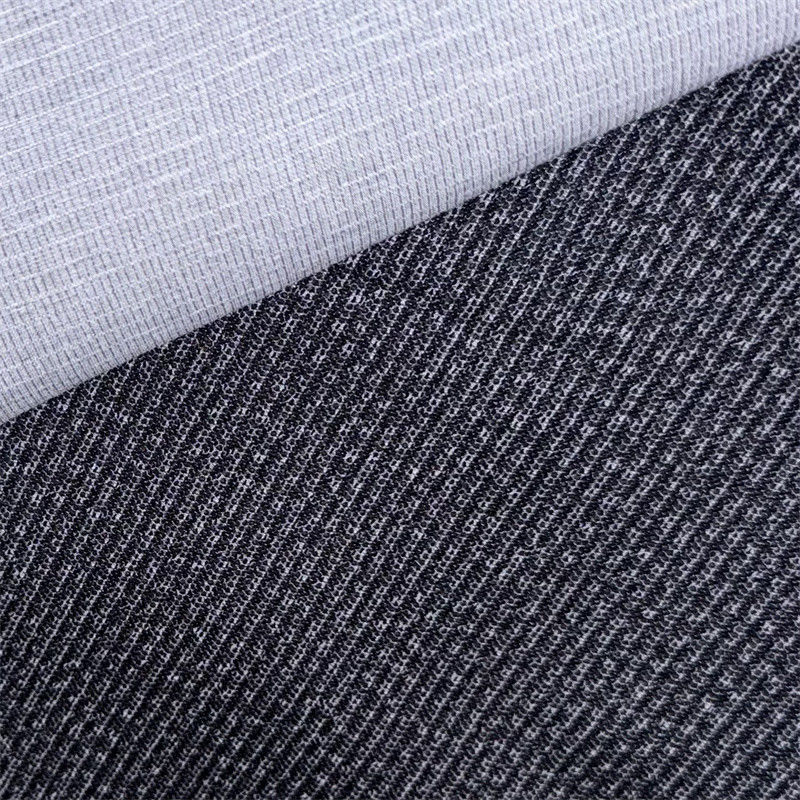 Polyester gemischt Gewebe Stretch Plaid / Gingham Stoff 50D*50D+50D+40D/100D+40D 94% Recycling Polyester 6% Spandex