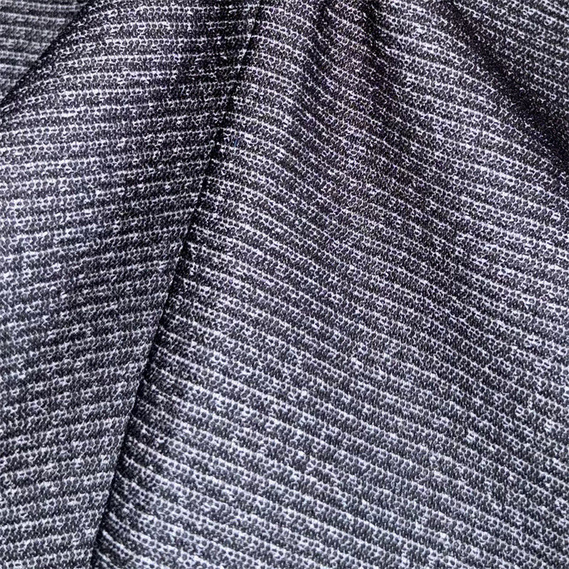 Polyester gemischt Gewebe Stretch Plaid / Gingham Stoff 50D*50D+50D+40D/100D+40D 94% Recycling Polyester 6% Spandex