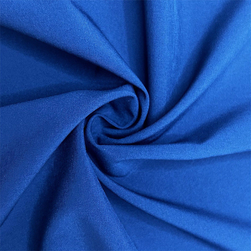 Recyceltes einfaches Gewebe Vierwege Streckgewebe 75D+40D*150D+40D 94% Recyceltes Polyester 6% Spandex 166GSM