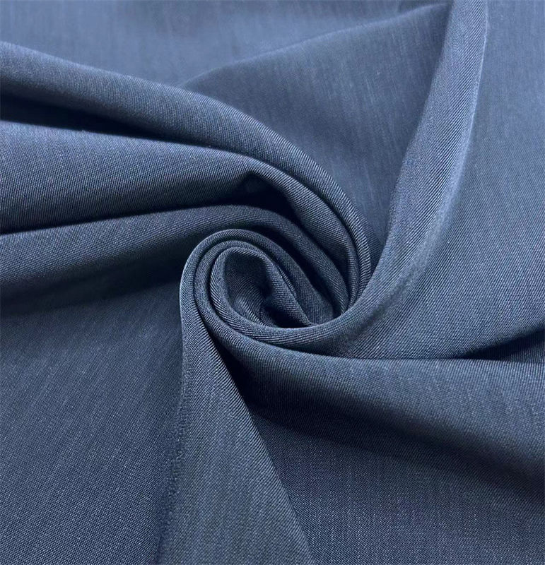 Matte Halb-Twill vertikaler Streifen gewaschenes Samthemd / Bluse Rock Mantel / Jacke recyceltes Polyester Gewebe Großhandel