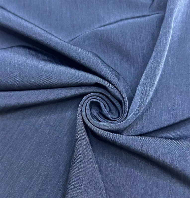 Matte Halb-Twill vertikaler Streifen gewaschenes Samthemd / Bluse Rock Mantel / Jacke recyceltes Polyester Gewebe Großhandel