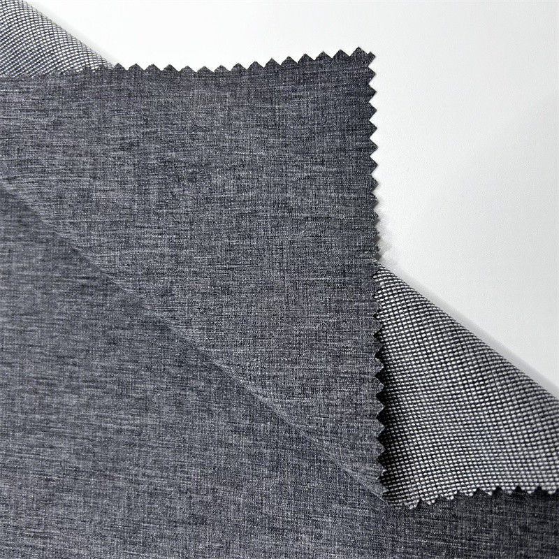 Dual Tone Pearl Dot Kationischer Polyester Stoff mit viereckiger Stretch-Linen-ähnliche Textur an der Oberfläche