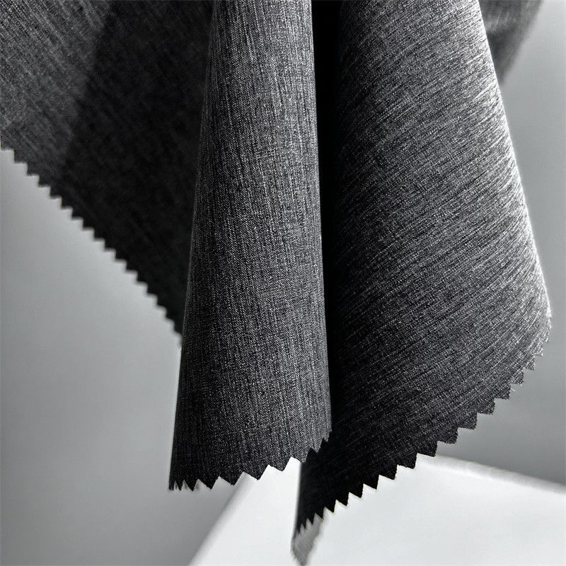Dual Tone Pearl Dot Kationischer Polyester Stoff mit viereckiger Stretch-Linen-ähnliche Textur an der Oberfläche