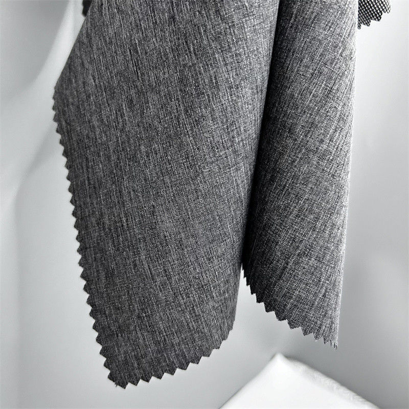 Dual Tone Pearl Dot Kationischer Polyester Stoff mit viereckiger Stretch-Linen-ähnliche Textur an der Oberfläche