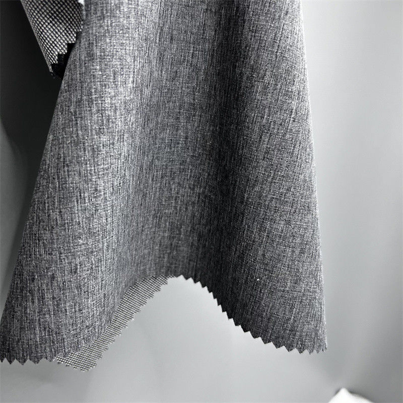Dual Tone Pearl Dot Kationischer Polyester Stoff mit viereckiger Stretch-Linen-ähnliche Textur an der Oberfläche