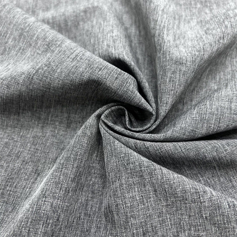 Dual Tone Pearl Dot Kationischer Polyester Stoff mit viereckiger Stretch-Linen-ähnliche Textur an der Oberfläche